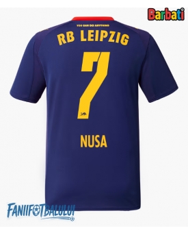 RB Leipzig Antonio Nusa #7 Tricou Fotbal Replică 2025-26 Barbati Deplasare